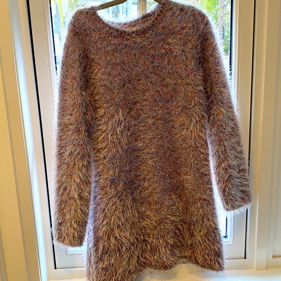 Fun, Fuzzy n’ Sparkly *NWT* Sweater Dress 💜 - Picture 1 of 5